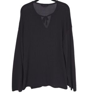 MAX MARA WEEKEND Women’s Top LARGE Sweater Knit ITALY🇮🇹MADE Black No Size Tag